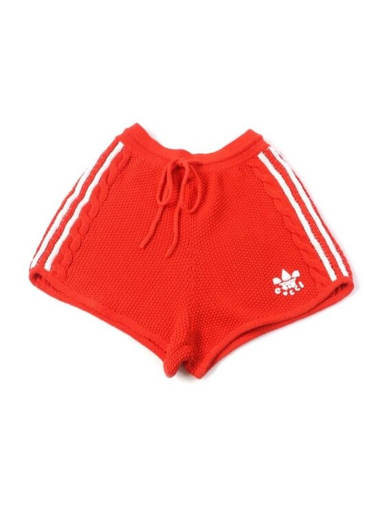Gucci Pants - Gucci Adidas Linen Cotton Trefoil Embroidered Knit Shorts Orange